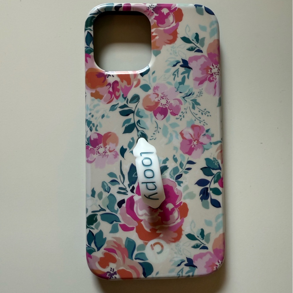 Loopy Case Pink and Purple floral iPhone 12 Pro Phone Case